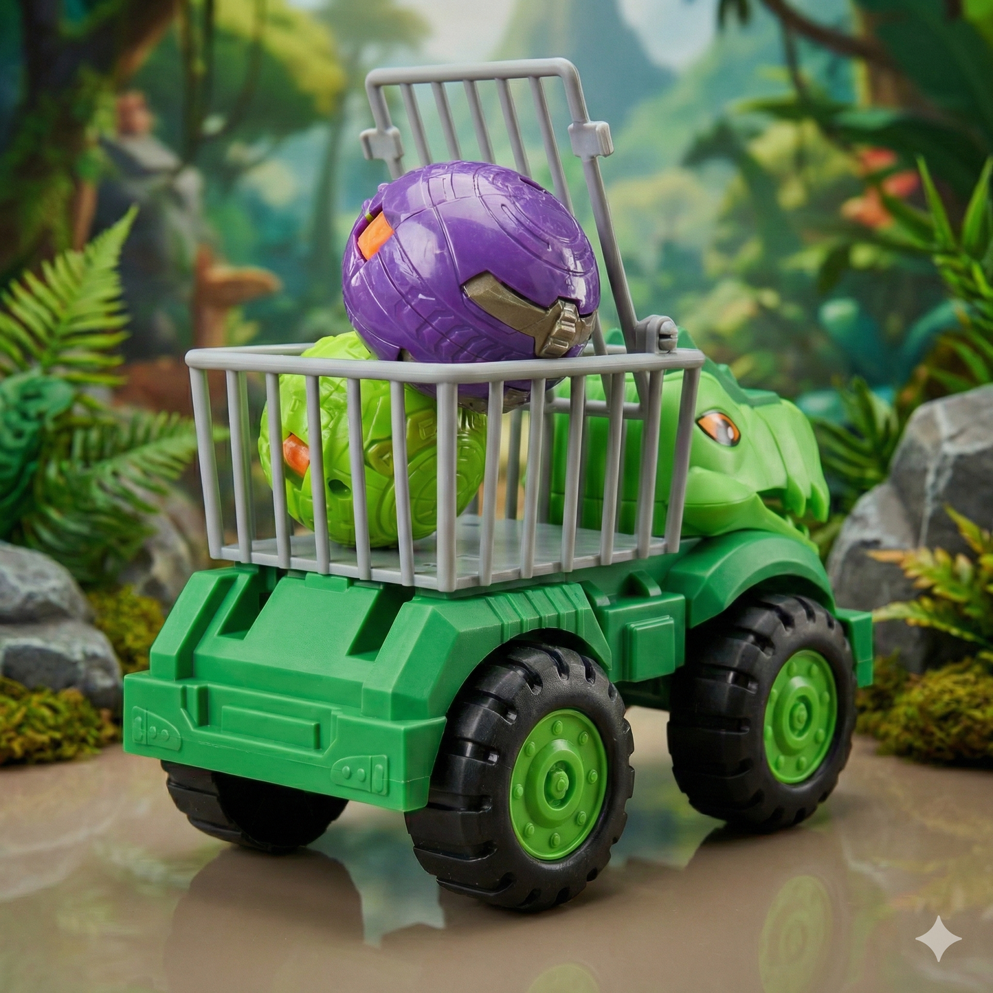 Camión Tractor de Transporte Dino Truck - Incluye 2 Huevos Transformables | Dino Planet