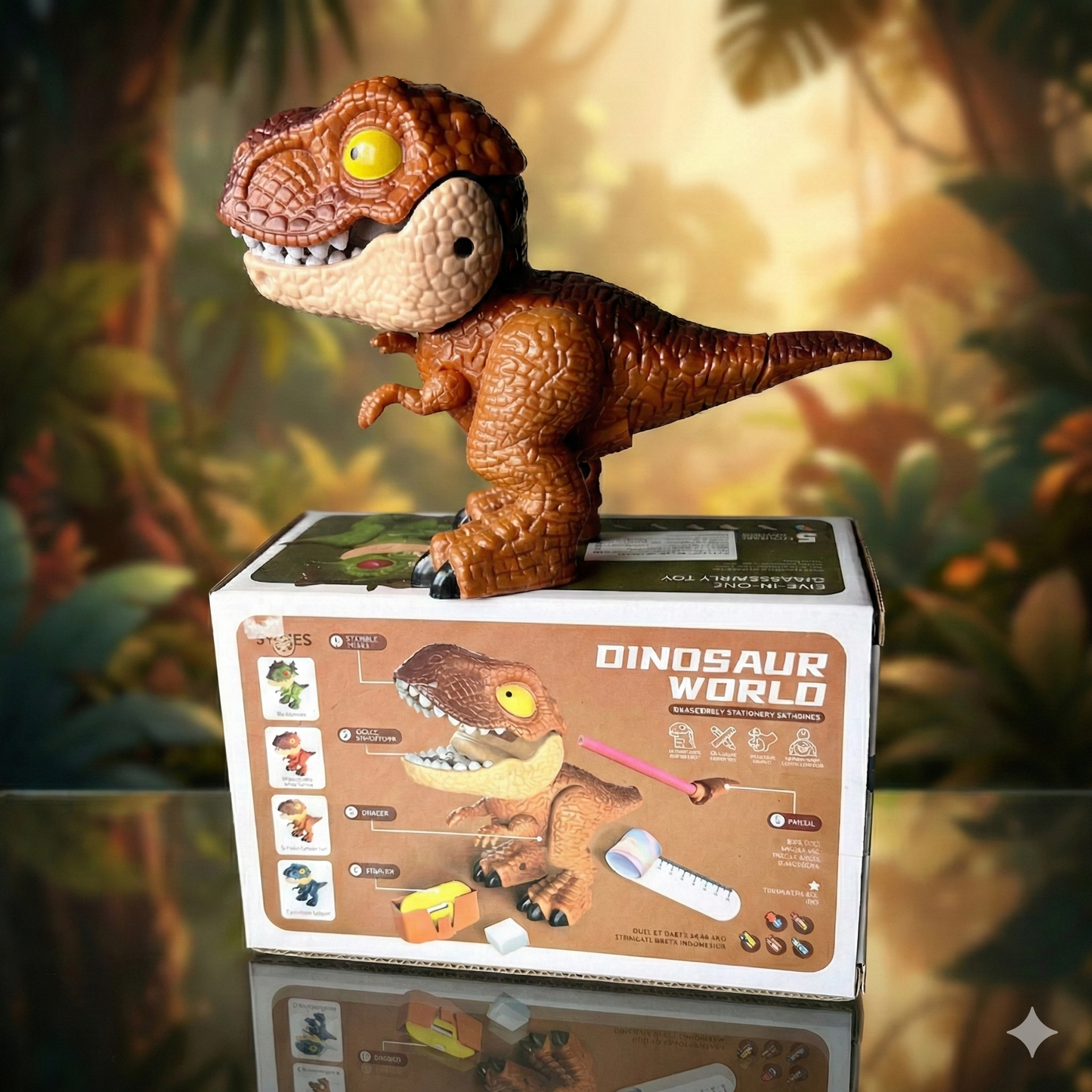 Dinosaurio Educativo Rex School - Juguete de Regreso a Clases Dino Planet