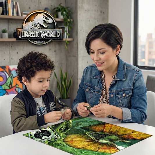 Rompecabezas 3D Dilofosaurio Mundo Jurásico (200 Piezas) - Juguete Prime 3D