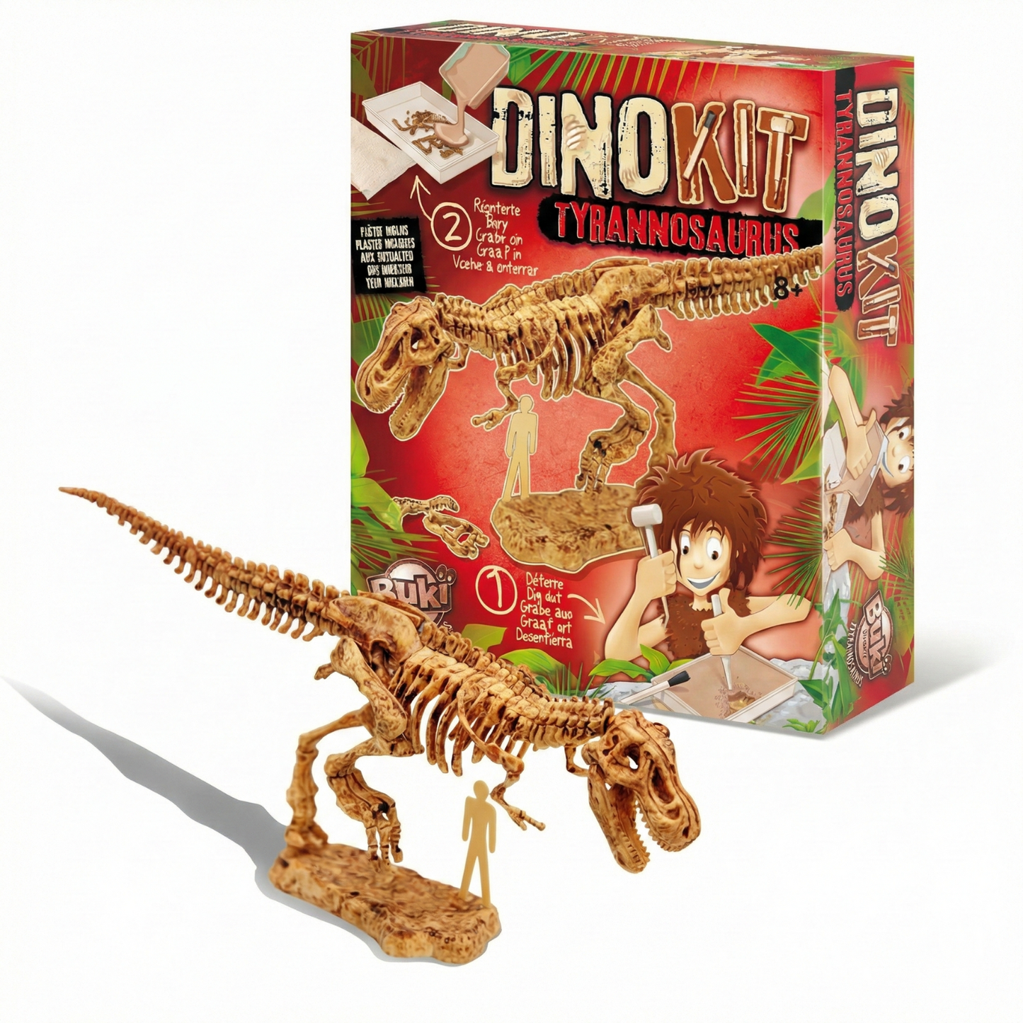 Dino Kit Paleontológico Tyrannosaurus Rex (T-Rex) - Kit de Excavación Buki