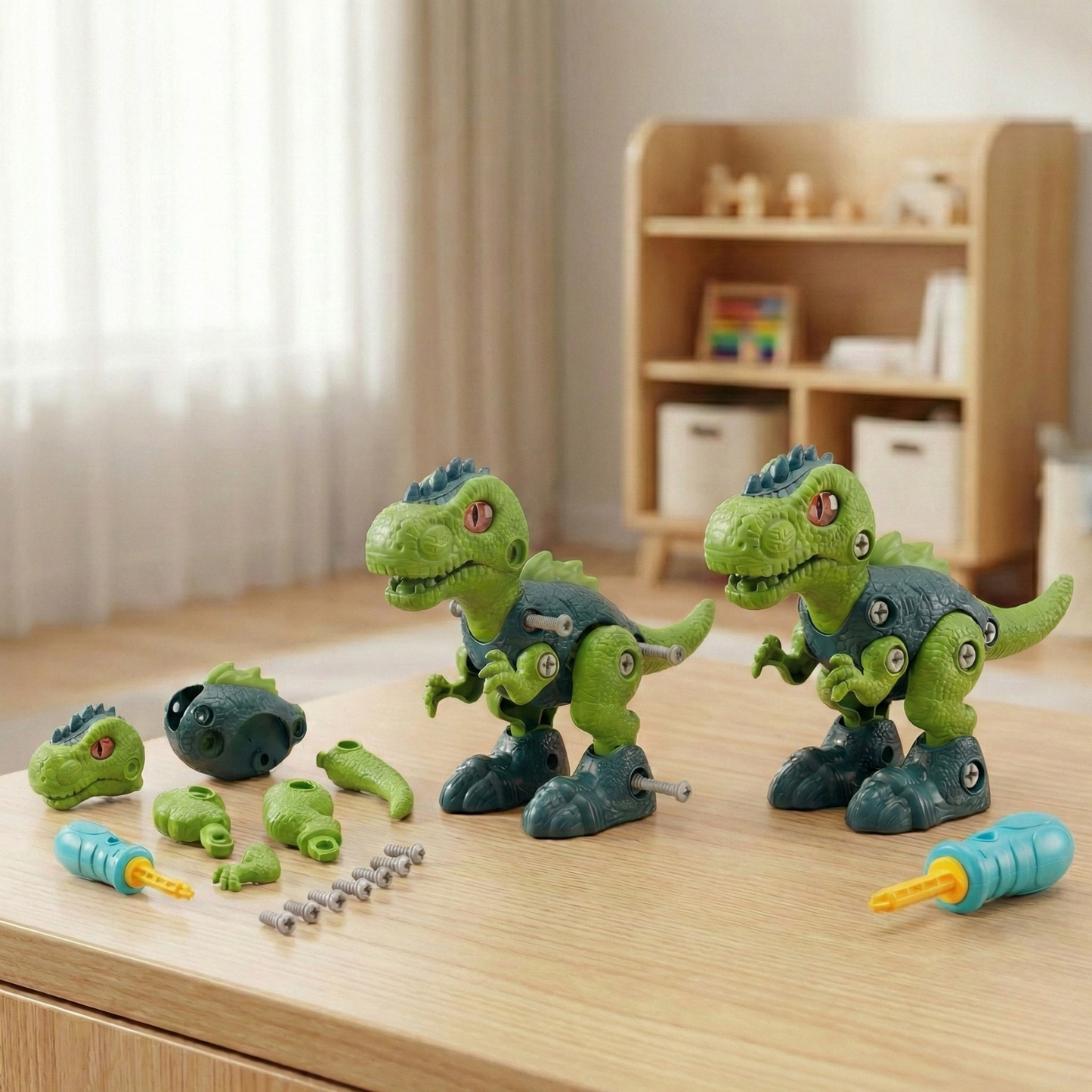 Dinosaurio Armable con Herramientas (Juguete STEM) - Set de Construcción Dino Planet