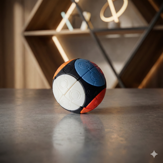 Cubo Mágico Giratorio Redondo - Rompecabezas Mental y Didáctico Dino Planet