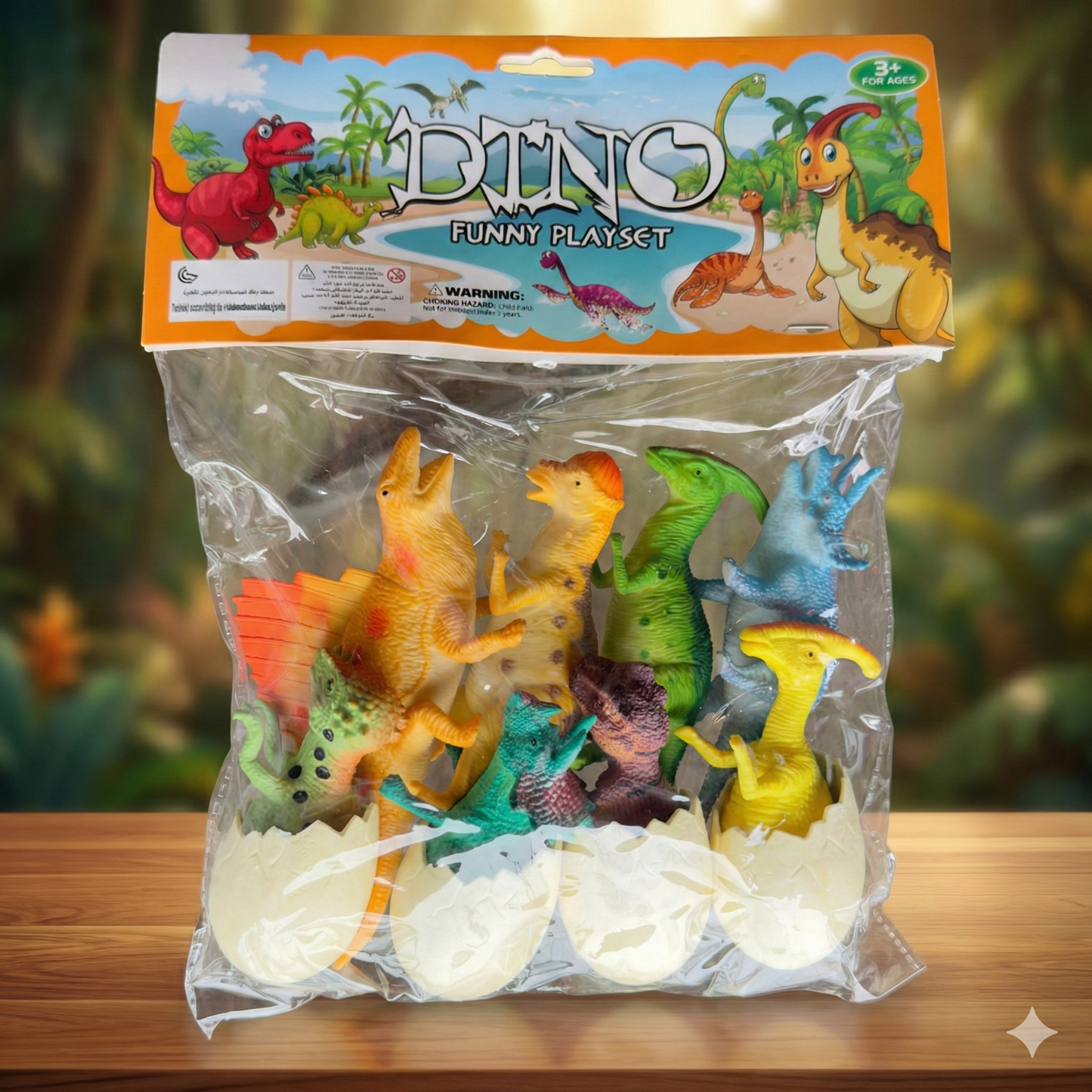 Dino Funny Playset: Colección de Mini Dinosaurios Multicolor - Set de Regalo Dino Planet