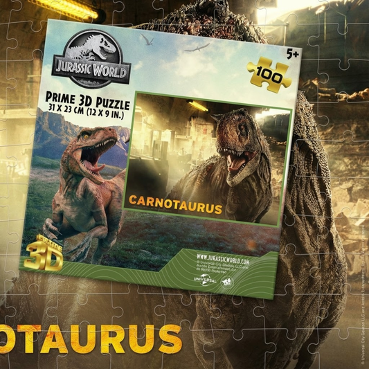 Rompecabezas 3D Dinosaurio Carnotaurus (100 Piezas) - Juguete Educativo Prime 3D
