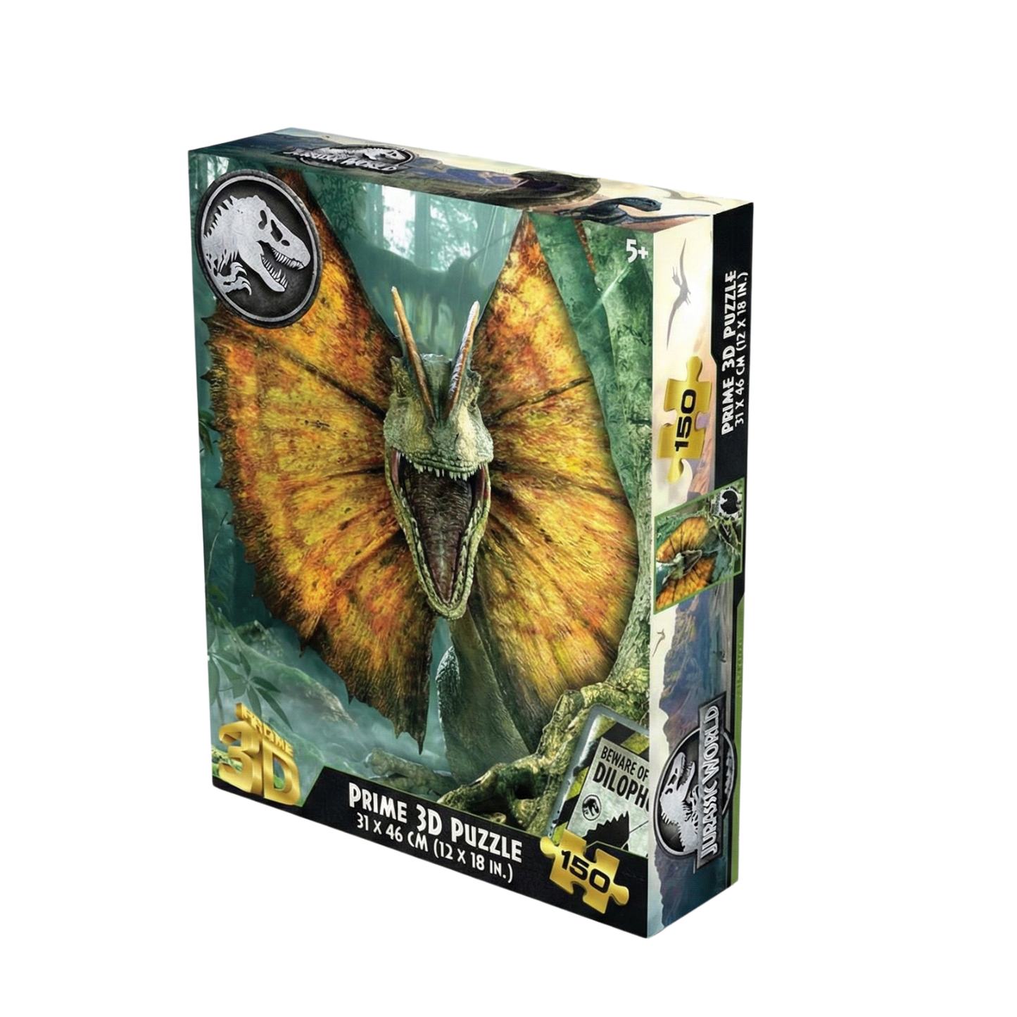 Rompecabezas 3D Dilofosaurio Mundo Jurásico (200 Piezas) - Juguete Prime 3D