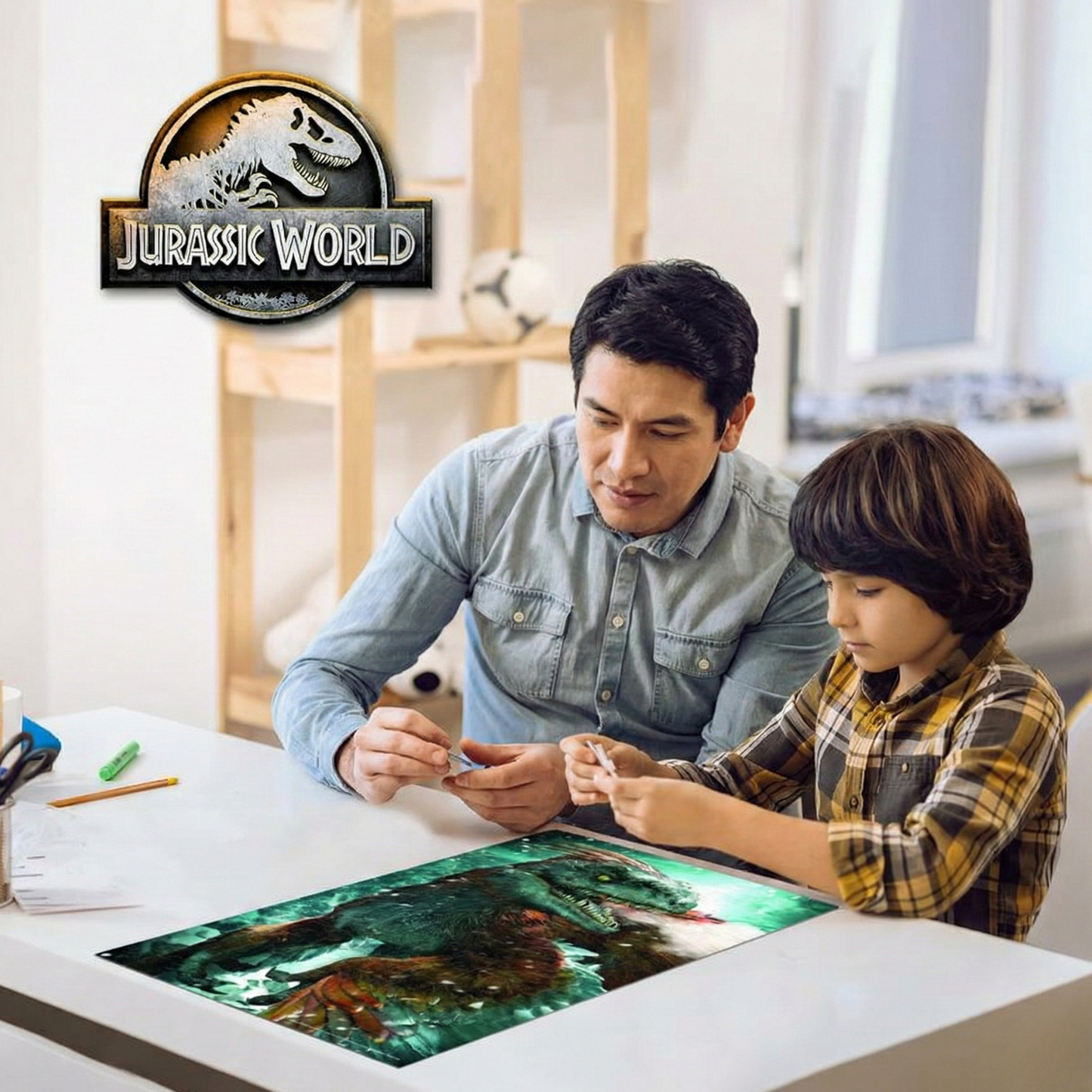 Rompecabezas 3D Pirorraptor Mundo Jurásico (150 Piezas) - Juguete Educativo Prime 3D