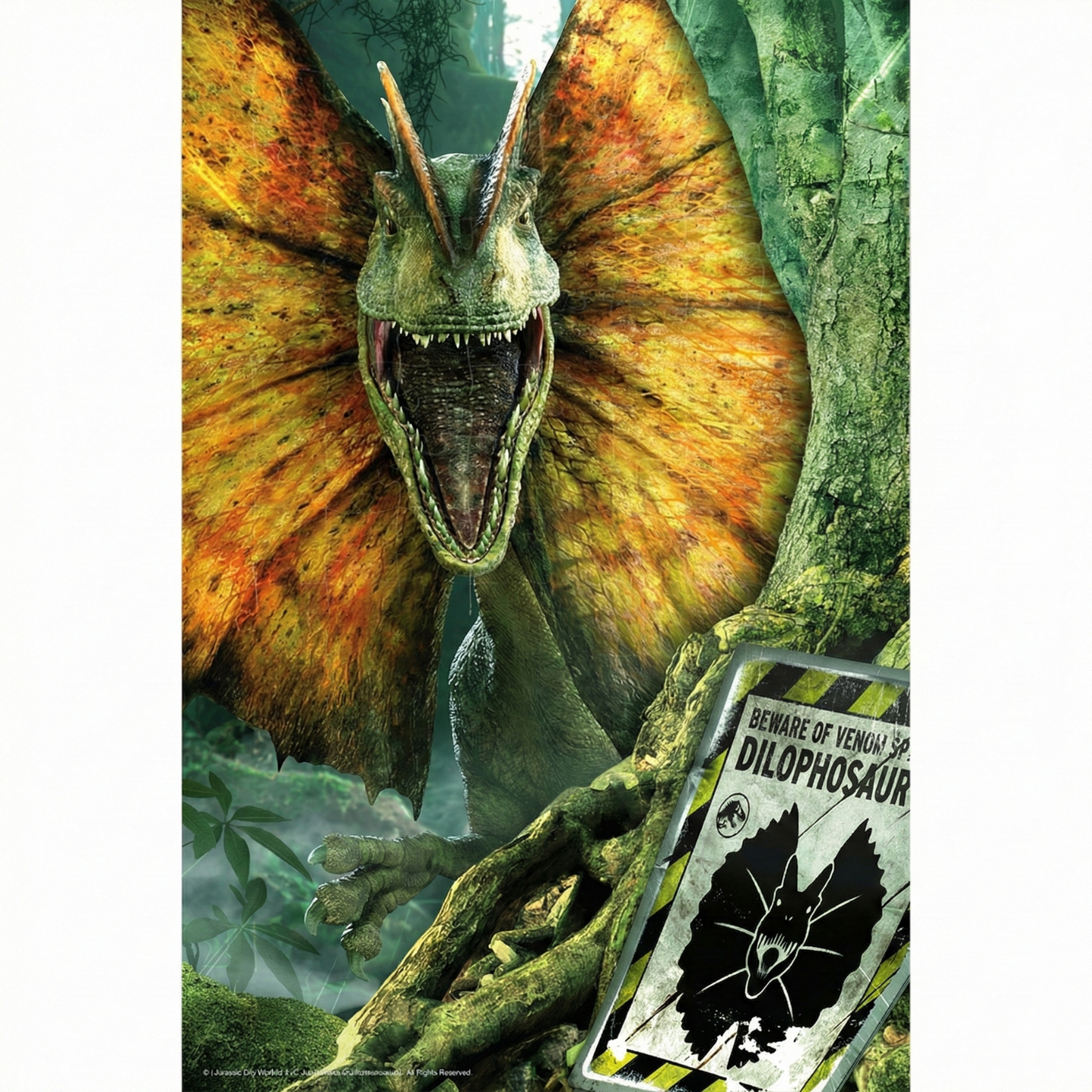 Rompecabezas 3D Dilofosaurio Mundo Jurásico (200 Piezas) - Juguete Prime 3D