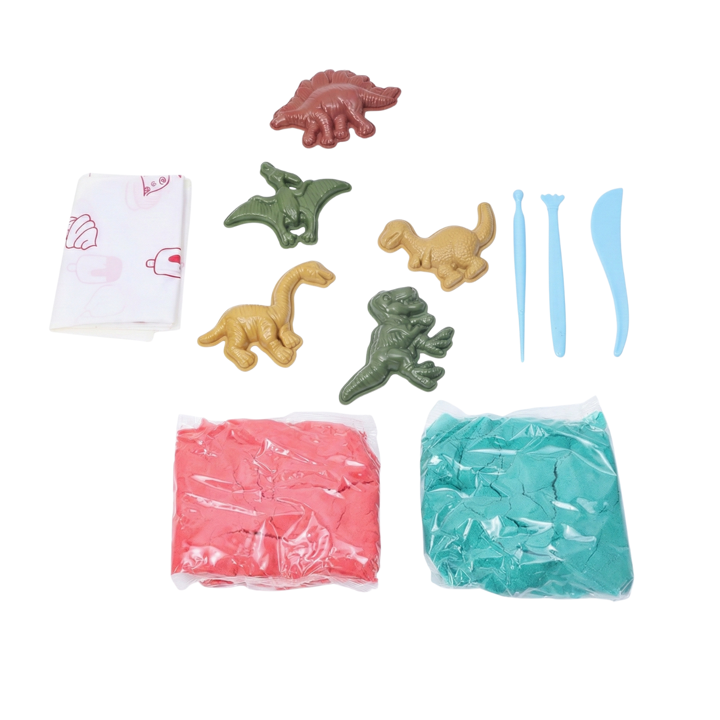 Set de Arena Mágica Dinosaurio (500g) - Juego Sensorial Magic Sand