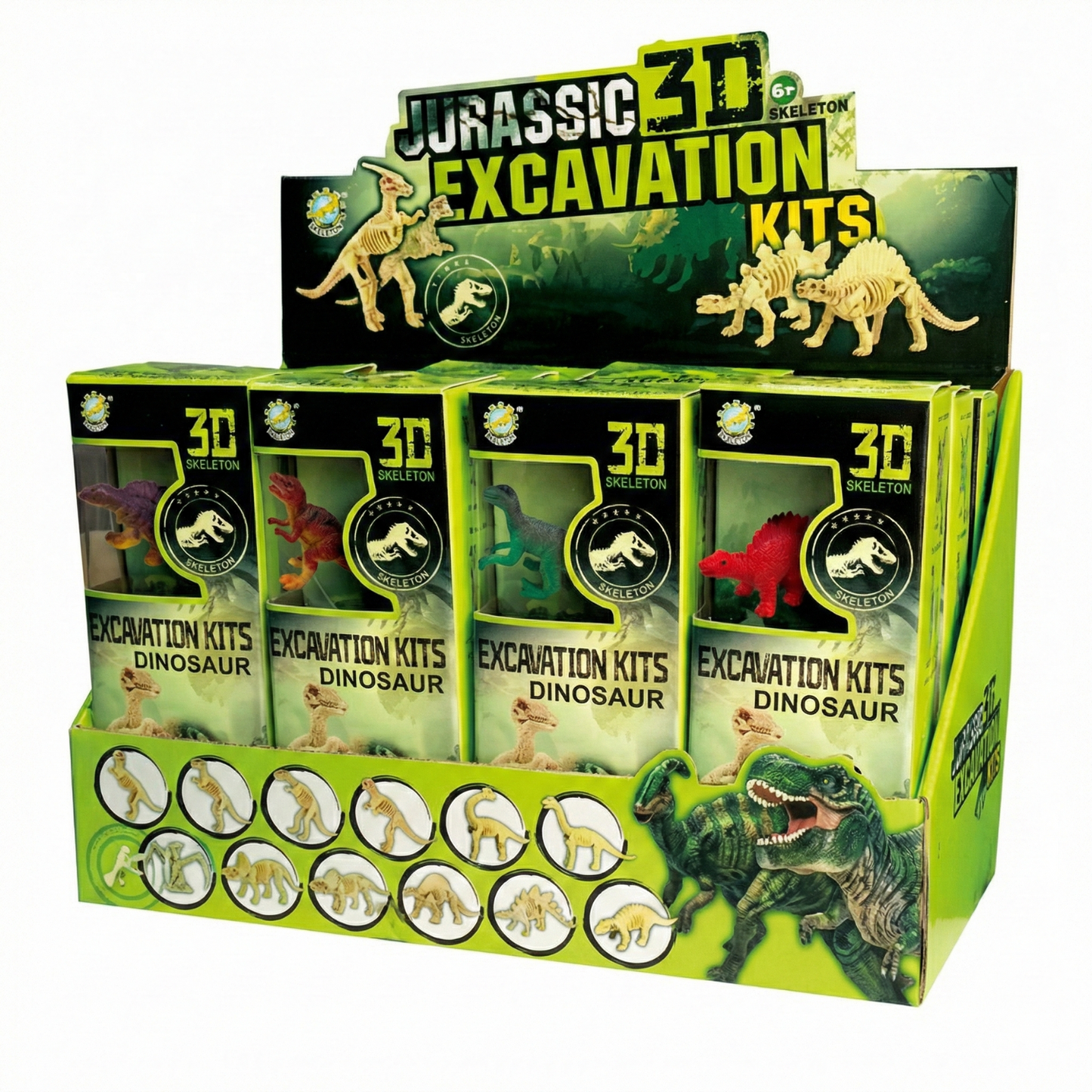 Mini Kit de Excavación Paleontológica 3D - Figura Sorpresa Jurassic | Dino Planet